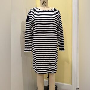 Vineyard Vines Navy and White Striped Dress